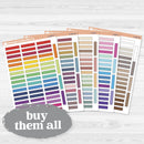 Skinny Stitched Planner Labels | Functional Planner Stickers | L-540