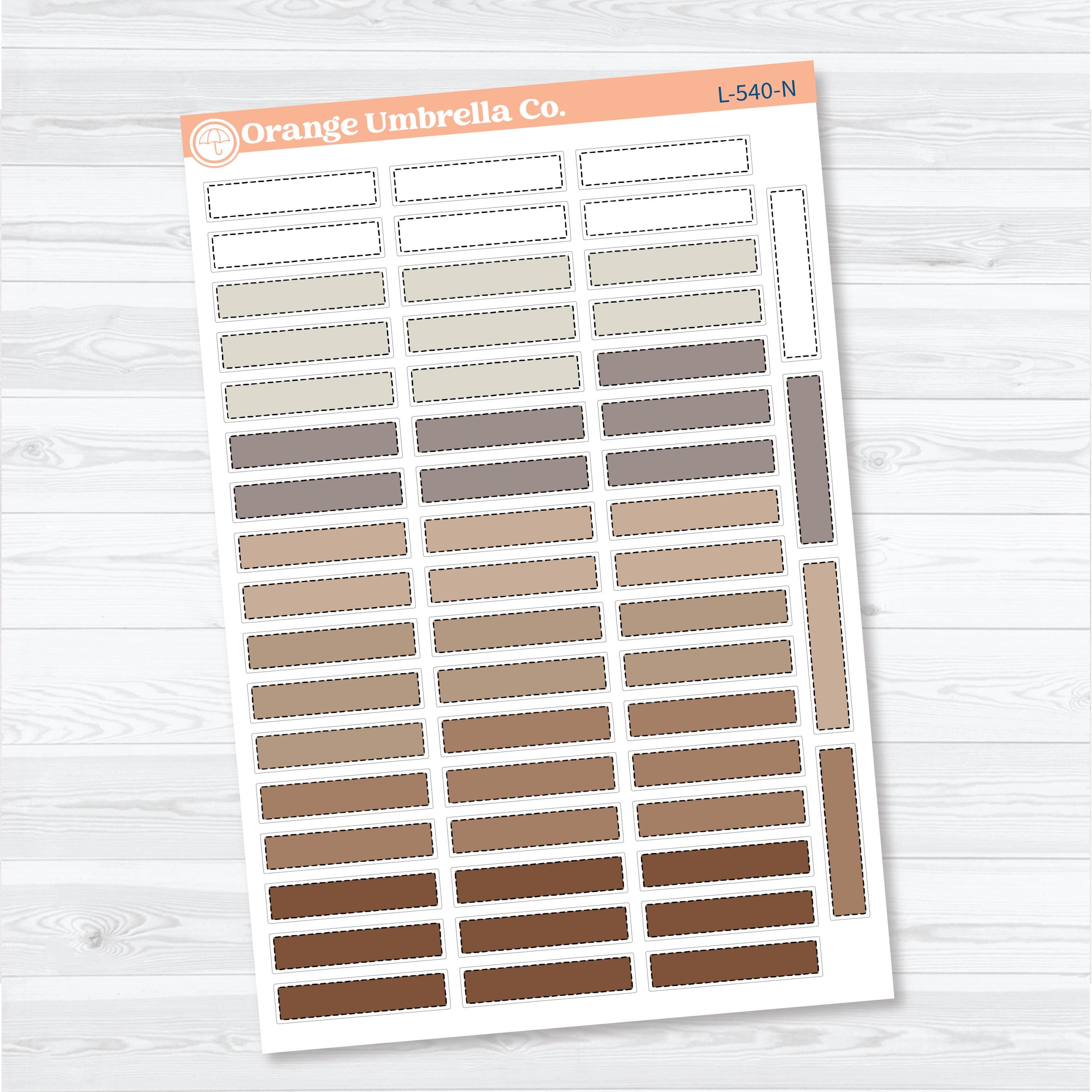 Skinny Stitched Planner Labels | Functional Planner Stickers | L-540