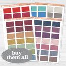 Half Box Stitched Planner Labels | Functional Planner Stickers | L-543