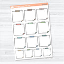 Sticky Note Journaling Planner Stickers | Doodled Note Boxes | C-477