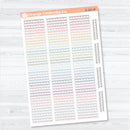 Squiggle Border Divider Planner Stickers | Decorative Planner Stickers | D-381