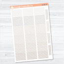 Squiggle Border Divider Planner Stickers | Decorative Planner Stickers | D-381