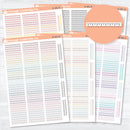 Squiggle border divider planner stickers for planners, bullet journals, and decorative planner layouts