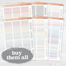 Squiggle Border Divider Planner Stickers | Decorative Planner Stickers | D-381