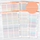 Clear matte squiggle border divider planner stickers for planners, bullet journals, and decorative planner layouts