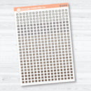 5mm Dot Grid Check Box Planner Stickers | Functional Planner Stickers | B-110