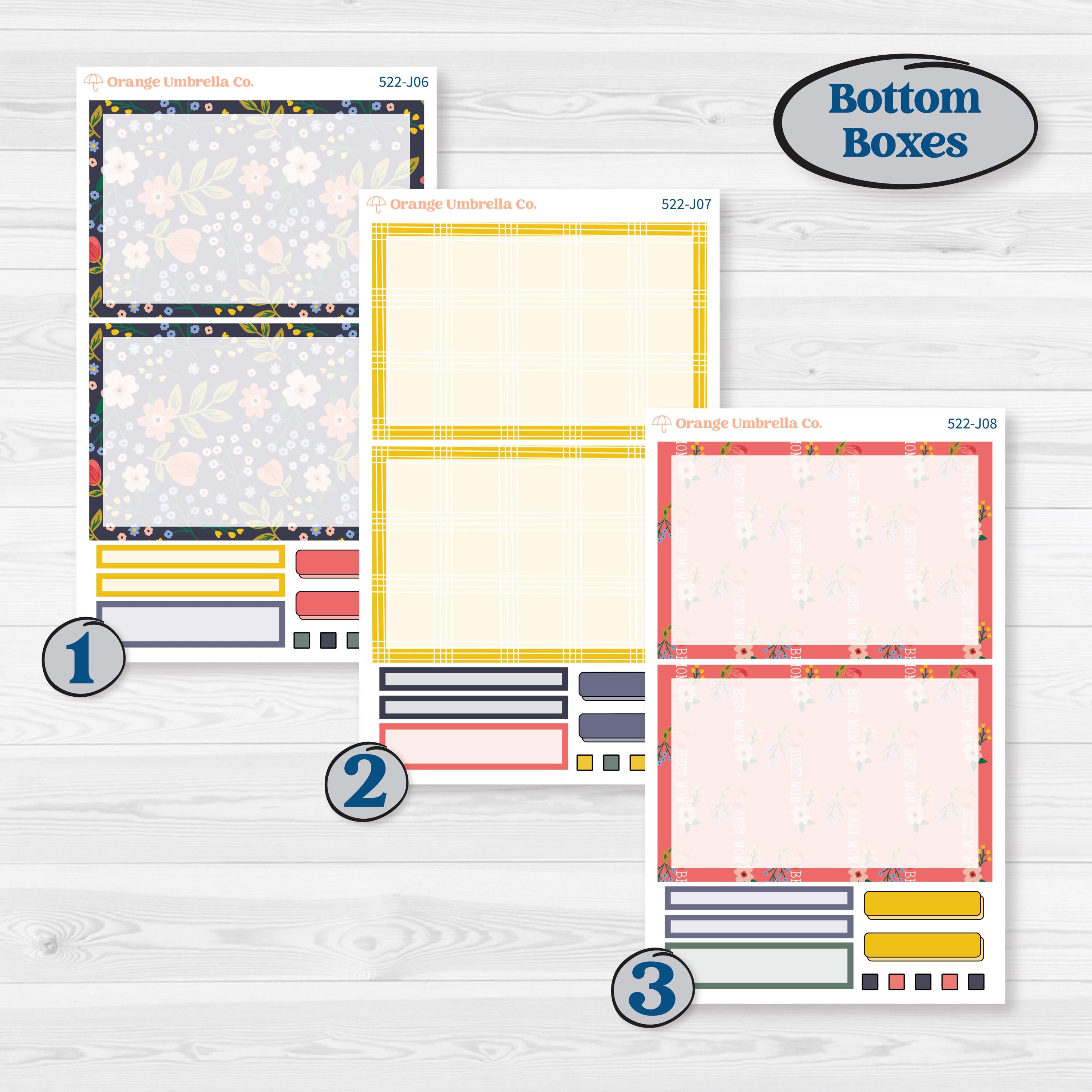 Mother’s Day | A5 Daily Duo Planner Kit Stickers | Best Mom | KIT-522-J
