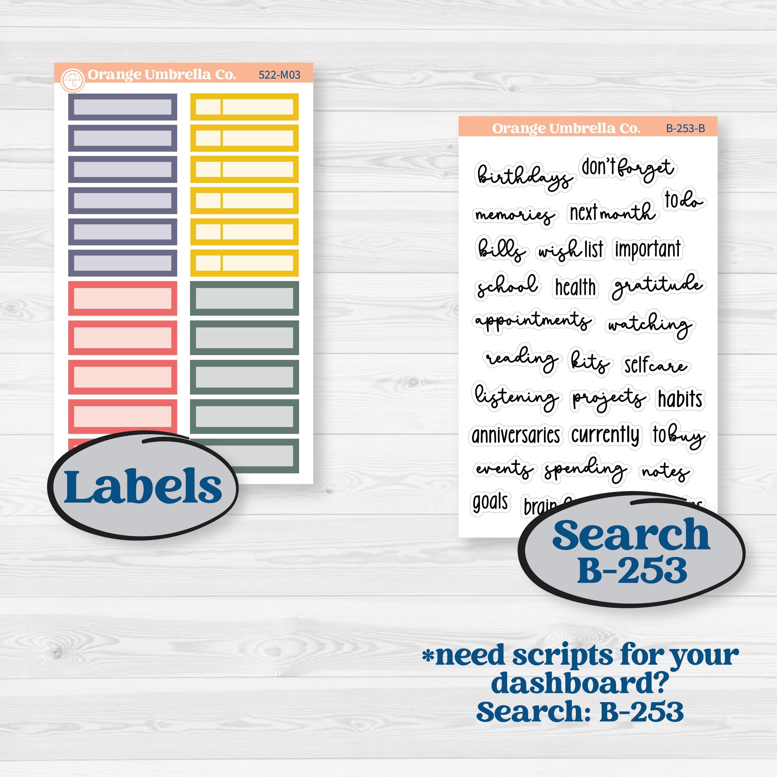 Mother’s Day | A5 Erin Condren Monthly & Productivity Dashboard Sticker Kit | Best Mom | KIT-522-M