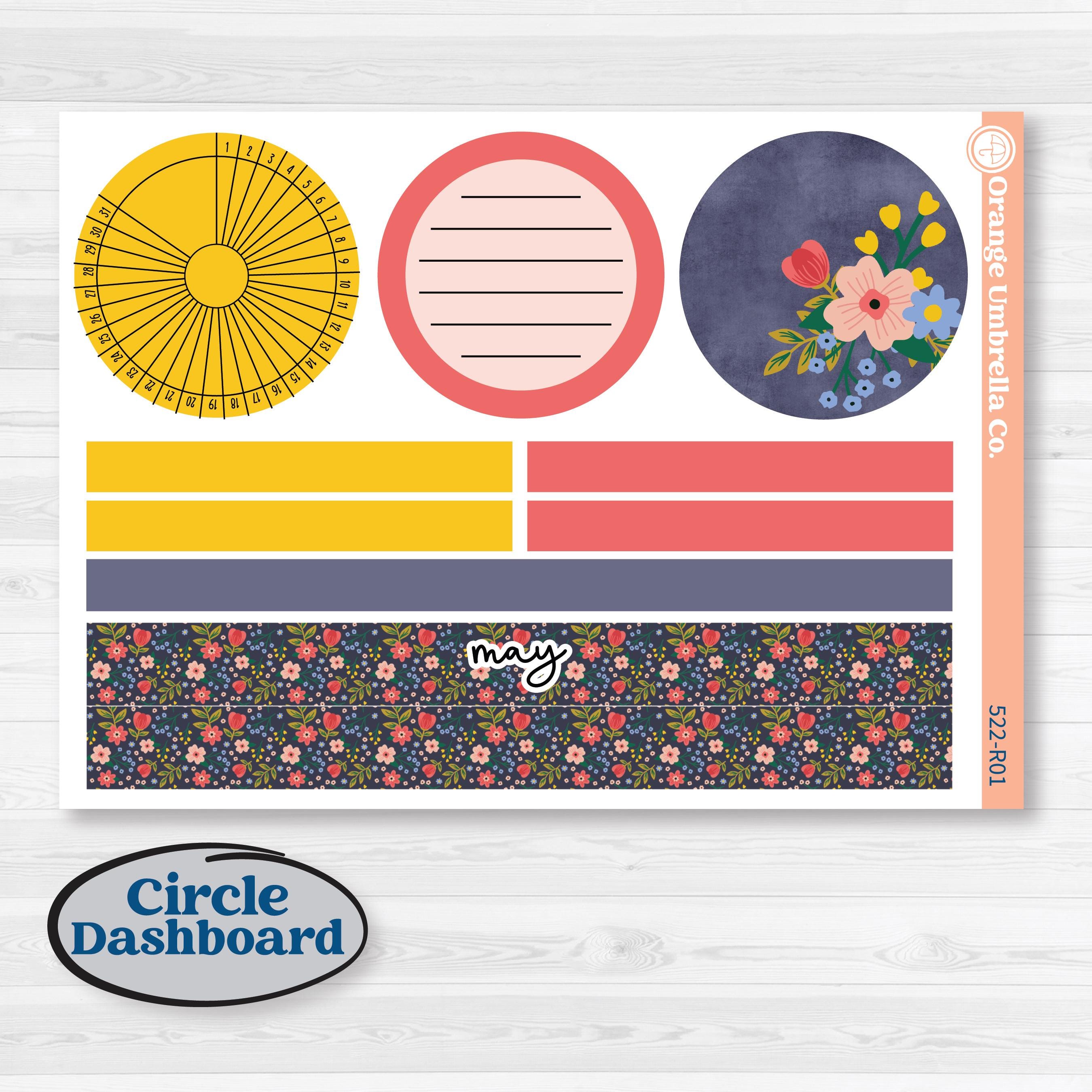 Mother’s Day | 8.5x11 Plum Monthly & Dashboard Planner Kit Stickers | Best Mom | KIT-522-R