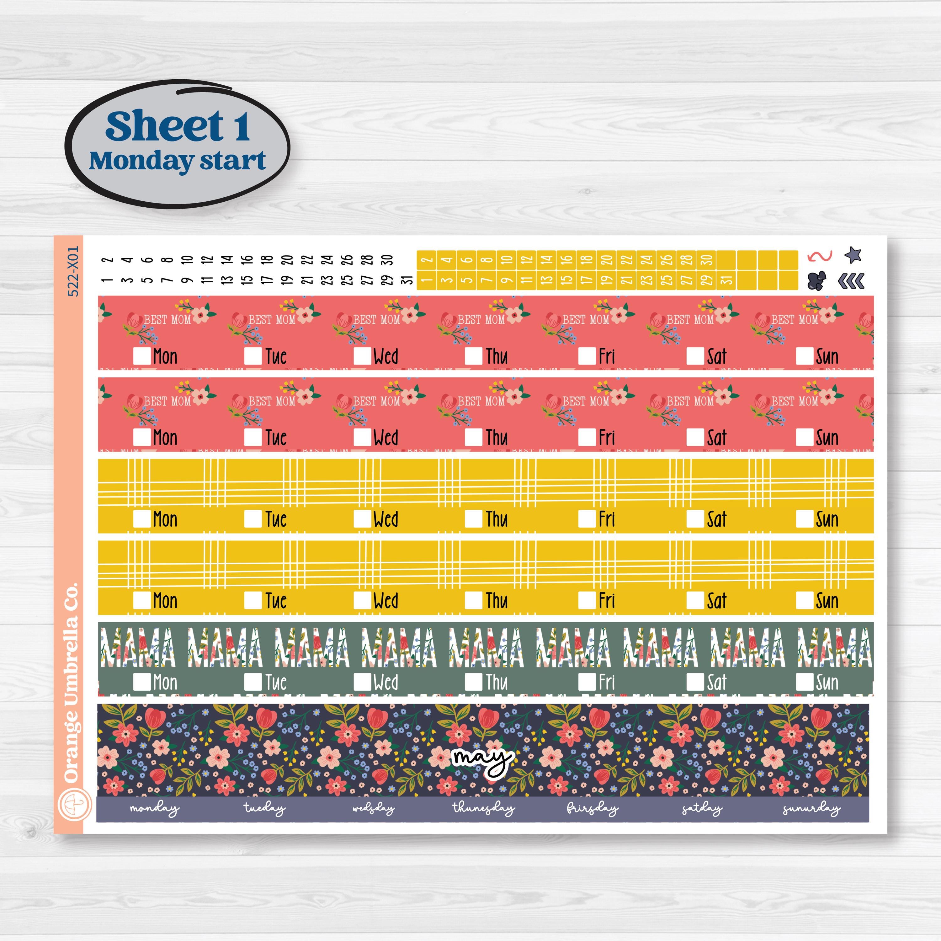 Mother’s Day | Laurel Denise Jo Large Planner Kit Stickers | Best Mom | KIT-522-X