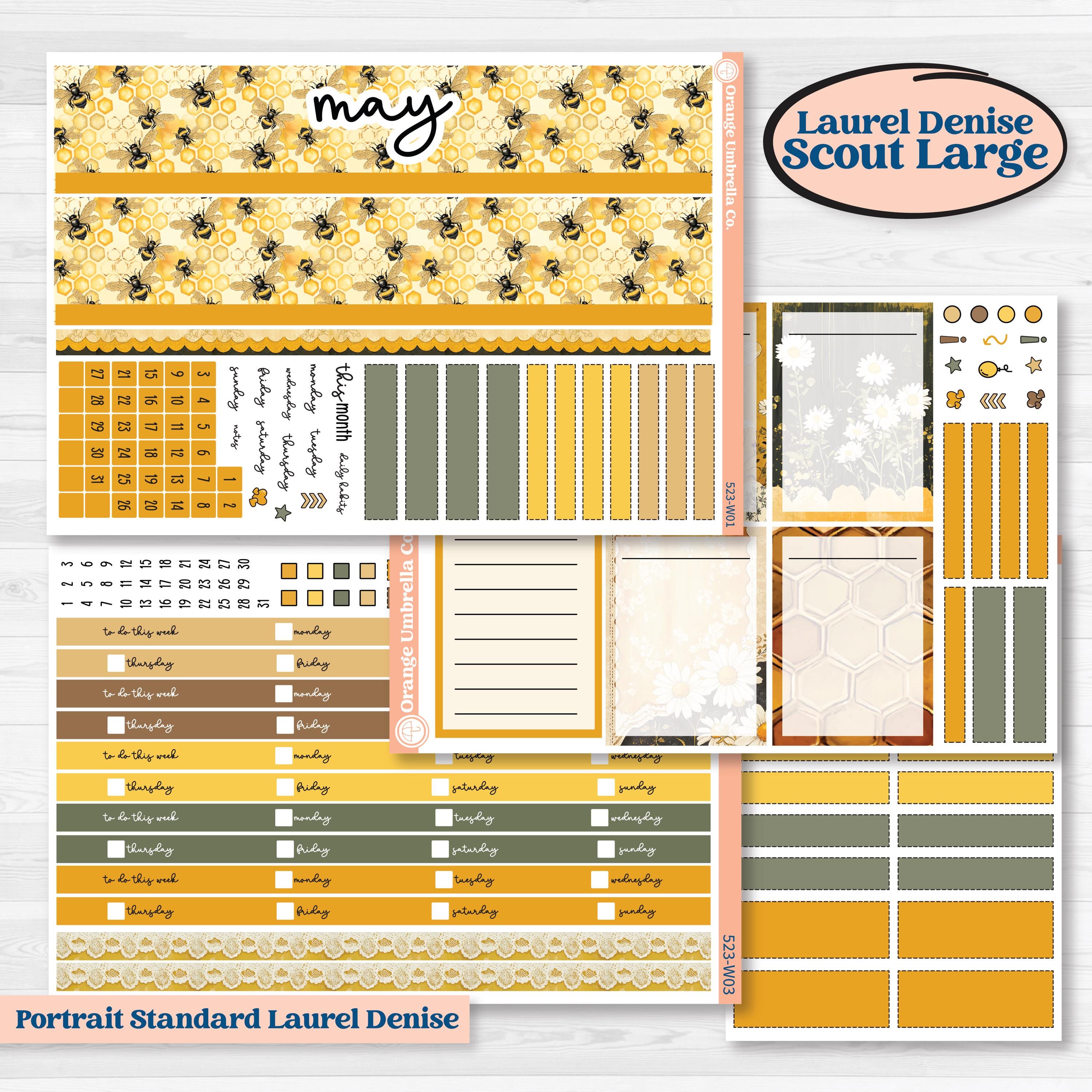 Honeybee Garden | Laurel Denise Scout Large Planner Kit Stickers | Bumble | KIT-523-W