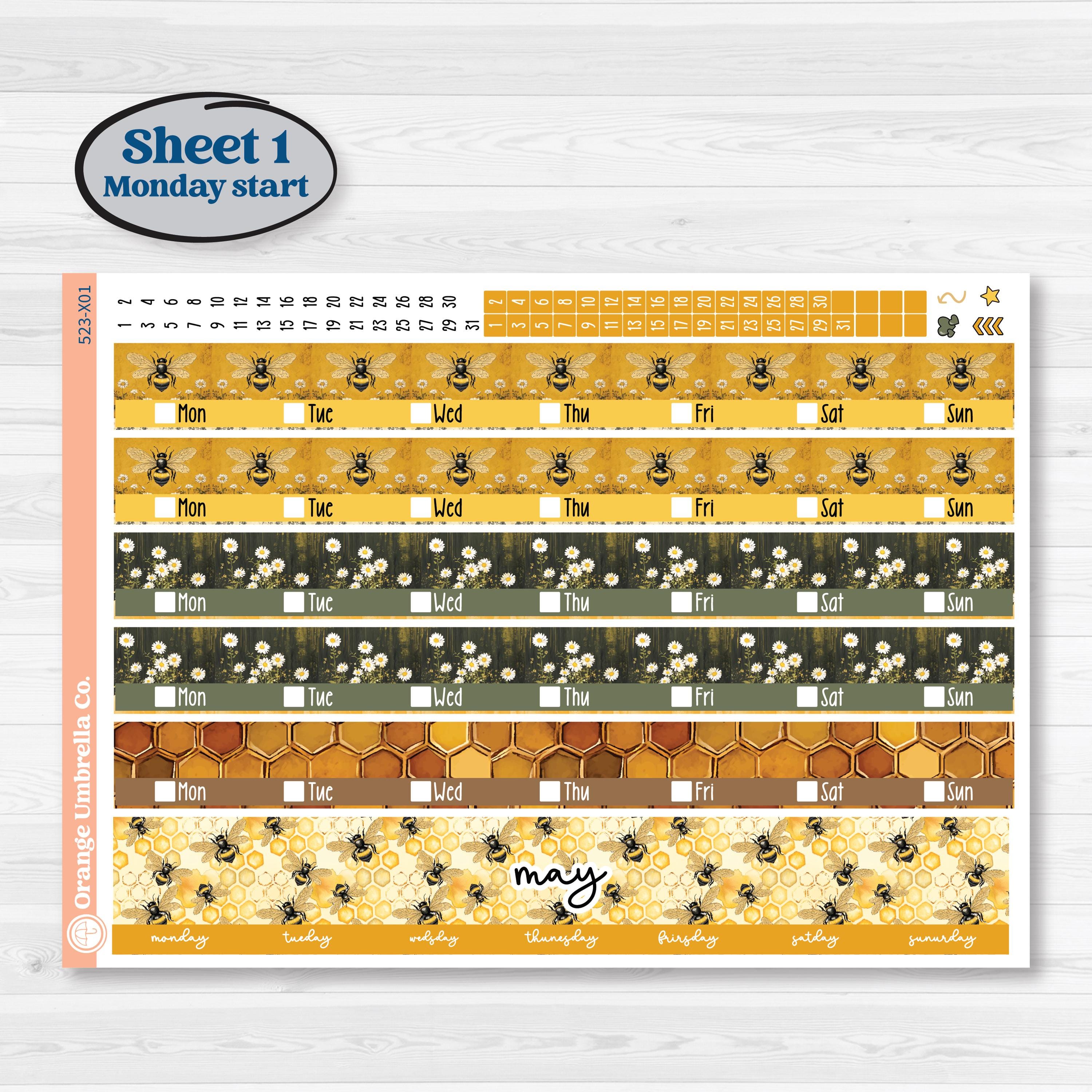 Honeybee Garden | Laurel Denise Jo Large Planner Kit Stickers | Bumble | KIT-523-X