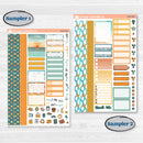 Summer Road Trip | Weekly Sticker Kit for Vertical Planners like Erin Condren | Road Less Traveled | KIT-524-A