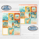 Summer Road Trip | Weekly Sticker Kit for Vertical Planners like Erin Condren | Road Less Traveled | KIT-524-A