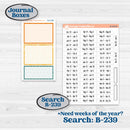 Summer Road Trip | Journaling or Scrapbooking Kit | Creative Junk Journal Planner Stickers | Road Less Traveled | KIT-524-D