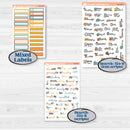 Summer Road Trip | Hobonichi Cousin Weekly & Daily Planner Kit Stickers | Road Less Traveled | KIT-524-E