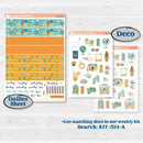 Summer Road Trip | Hobonichi Cousin Weekly & Daily Planner Kit Stickers | Road Less Traveled | KIT-524-E