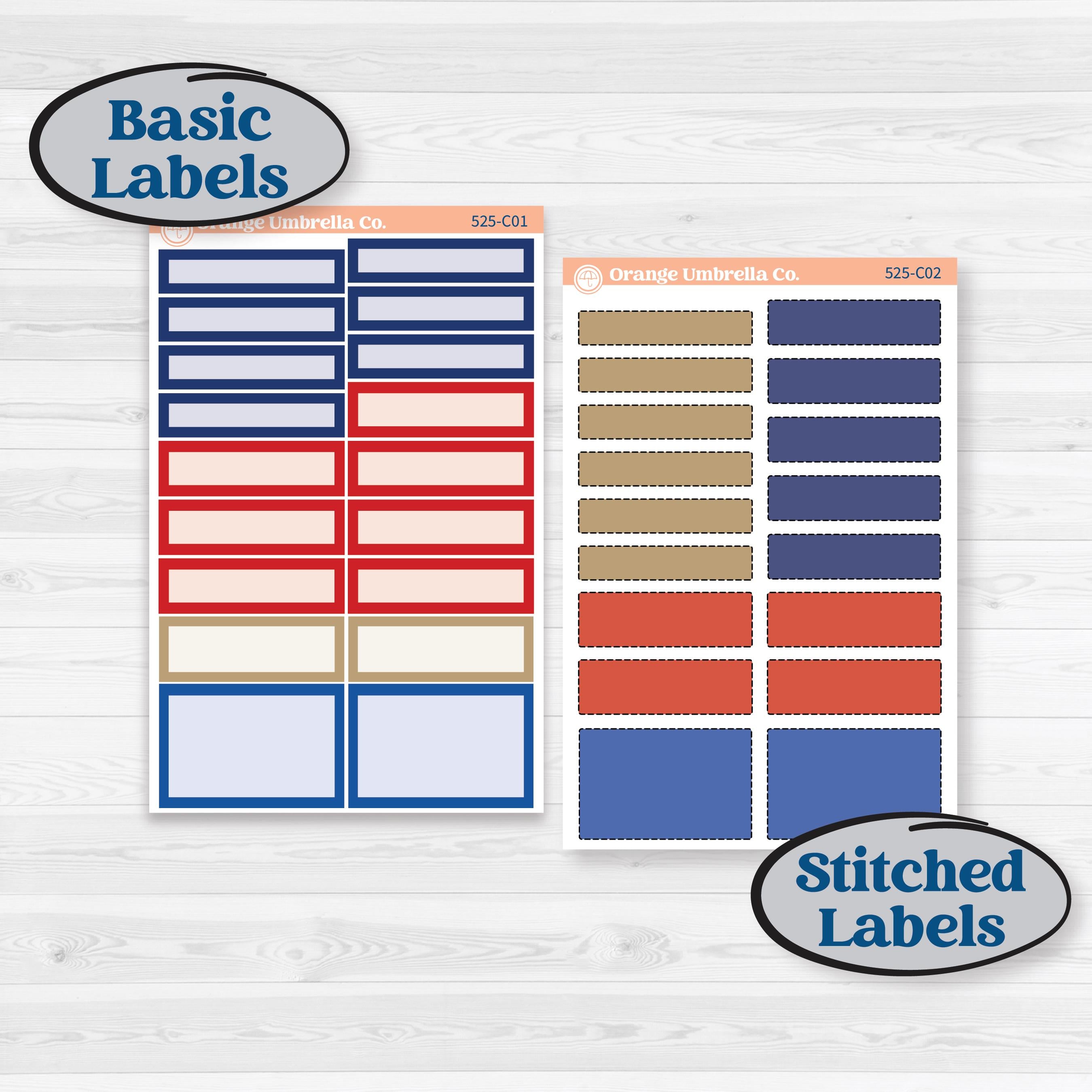 Memorial Day Kit | Weekly Add-On Labels Planner Kit Stickers | Arlington | KIT-525-C