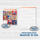 Memorial Day Kit | Hobonichi Cousin Weekly & Daily Planner Kit Stickers | Arlington | KIT-525-E