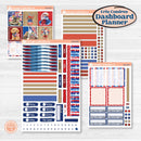 Memorial Day Kit | Erin Condren Weekly Dashboard Planner Kit Stickers | Arlington | KIT-525-G