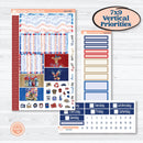 Memorial Day Kit | Plum Vertical Priorities 7x9 Planner Kit Stickers | Arlington | KIT-525-H