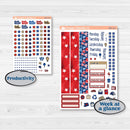 Memorial Day Kit | A5 Daily Duo Planner Kit Stickers | Arlington | KIT-525-J