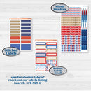 Memorial Day Kit | 7x9 Plum Daily Planner Kit Stickers | Arlington | KIT-525-L