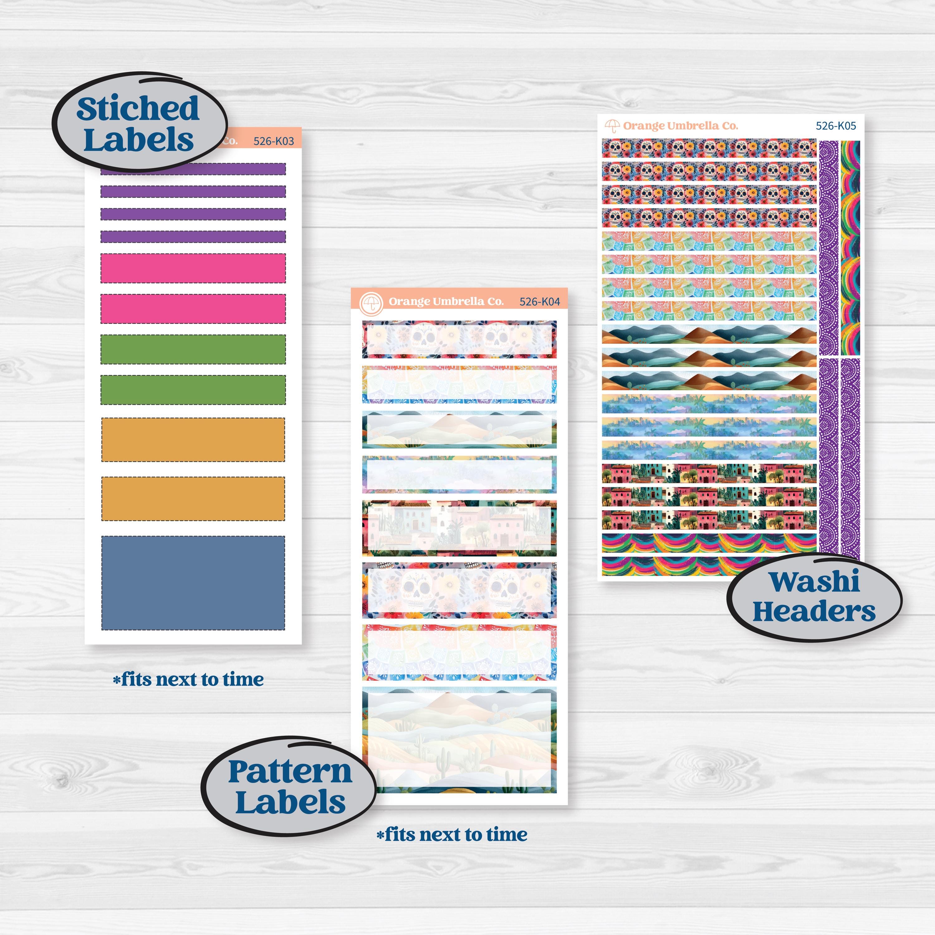 Cinco De Mayo Kit | 7x9 Erin Condren Daily Duo Planner Kit Stickers | Señor Chili | KIT-526-K
