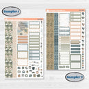 Neutral Botanical | Weekly Sticker Kit for Vertical Planners like Erin Condren | Sage | KIT-527-A