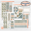 Neutral Botanical | Journaling or Scrapbooking Kit | Creative Junk Journal Planner Stickers | Sage | KIT-527-D
