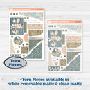 Neutral Botanical | Journaling or Scrapbooking Kit | Creative Junk Journal Planner Stickers | Sage | KIT-527-D
