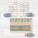 Neutral Botanical | Hobonichi Cousin Weekly & Daily Planner Kit Stickers | Sage | KIT-527-E