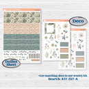 Neutral Botanical | Hobonichi Cousin Weekly & Daily Planner Kit Stickers | Sage | KIT-527-E