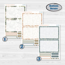 Neutral Botanical | A5 Daily Duo Planner Kit Stickers | Sage | KIT-527-J