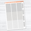 Squiggle Divider Planner Stickers | Deco Planner Labels | D-379