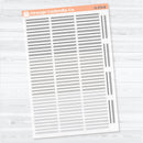 Squiggle Divider Clear Matte Planner Stickers | Deco Planner Labels | D-379-CM