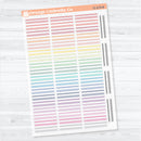 Squiggle Divider Clear Matte Planner Stickers | Deco Planner Labels | D-379-CM