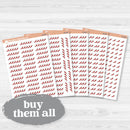 Spice Rating Reading Journal Planner Stickers | Spicy Book Tracker | B-838–B-842