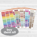 Quarter Box Stitched Planner Labels | Functional Planner Stickers | L-541