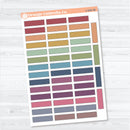 Quarter Box Stitched Planner Labels | Functional Planner Stickers | L-541