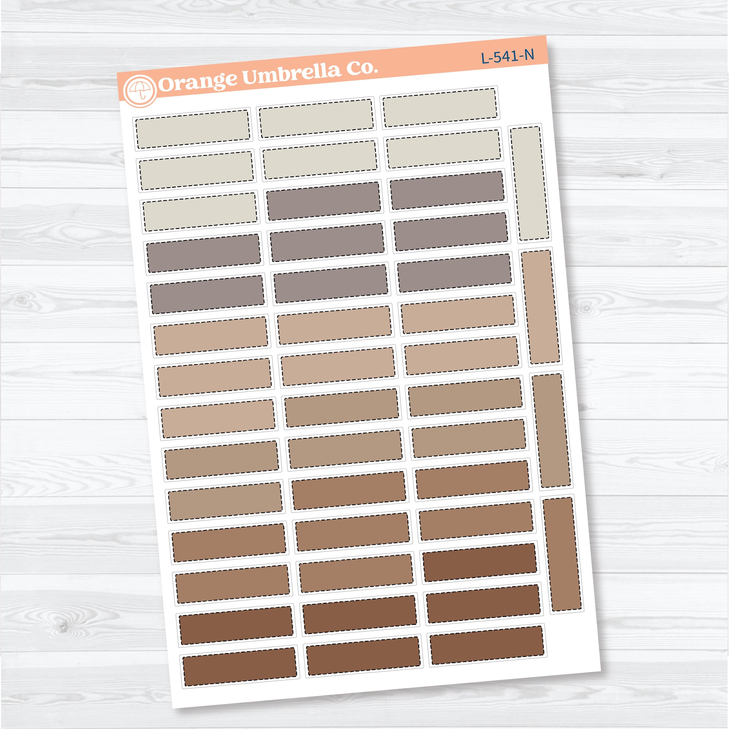 Quarter Box Stitched Planner Labels | Functional Planner Stickers | L-541