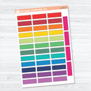 One Third Box Stitched Planner Labels | Functional Planner Stickers | L-542