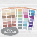 Half Box Stitched Planner Labels | Functional Planner Stickers | L-543