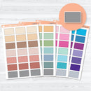 Half Box Stitched Planner Labels | Functional Planner Stickers | L-543