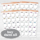 Doodled Sticky Note Planner Labels | Functional Planner Stickers | L-544