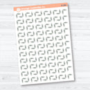 Leaf Flower Corner Deco Planner Stickers | Decorative Planner Stickers | D-380