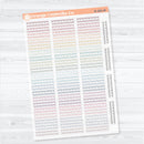Squiggle Border Divider Clear Matte Planner Stickers | Decorative Planner Stickers | D-381-CM