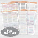 Squiggle Border Divider Clear Matte Planner Stickers | Decorative Planner Stickers | D-381-CM