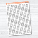 5mm Dot Grid Check Box Planner Stickers | Functional Planner Stickers | B-110