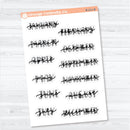 Large Hand Doodled Month Planner Stickers | Large Planner Month Labels | B-211